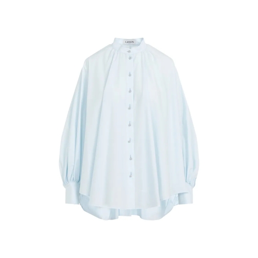 Lanvin Hemden Puff Sleeve Shirt Blue