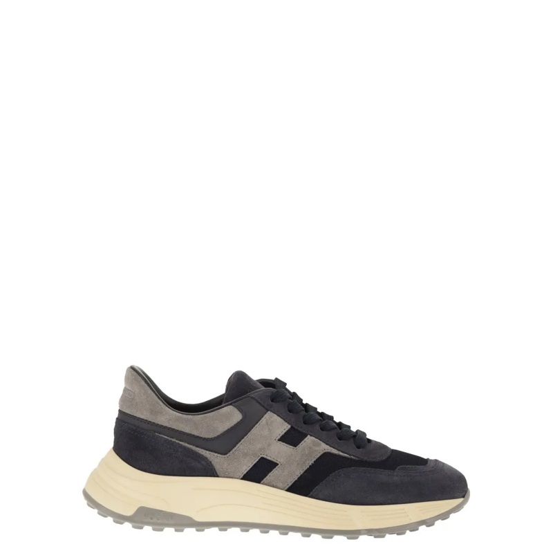 Hogan Low-Top-Sneaker Agile Suede And Fabric Sneakers Black