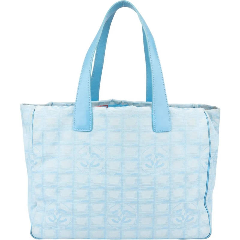 Chanel Schultertasche Chanel Travel Line Monogram Handbag blau