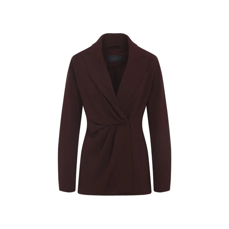 Max Mara Blazer Tailored Burgundy Jacket Burgundy