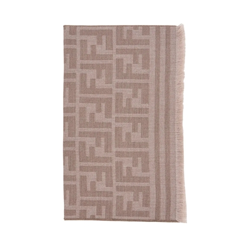 Fendi Leichter Schal Beige Ff Scarf Brown