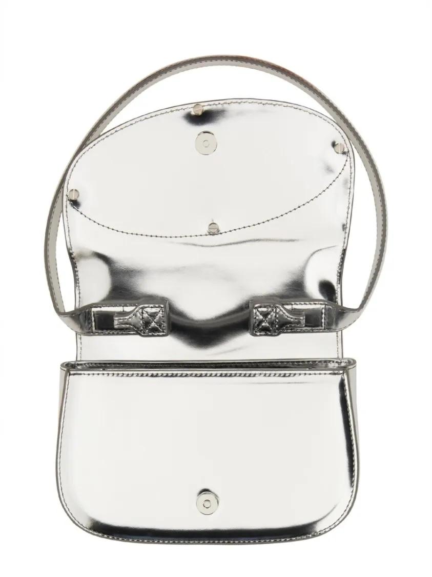 Diesel Hobo bags Silver Metallic Shoulder Bag in zilver