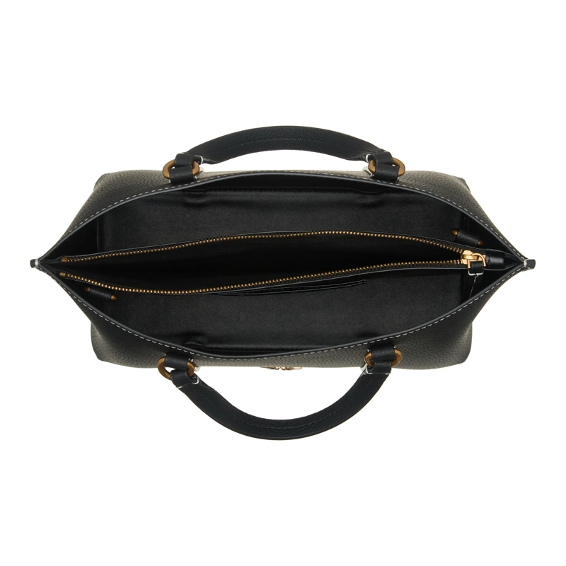 Pinko Tote Black Pebbled Leather Hand Bag Black(Image 10)