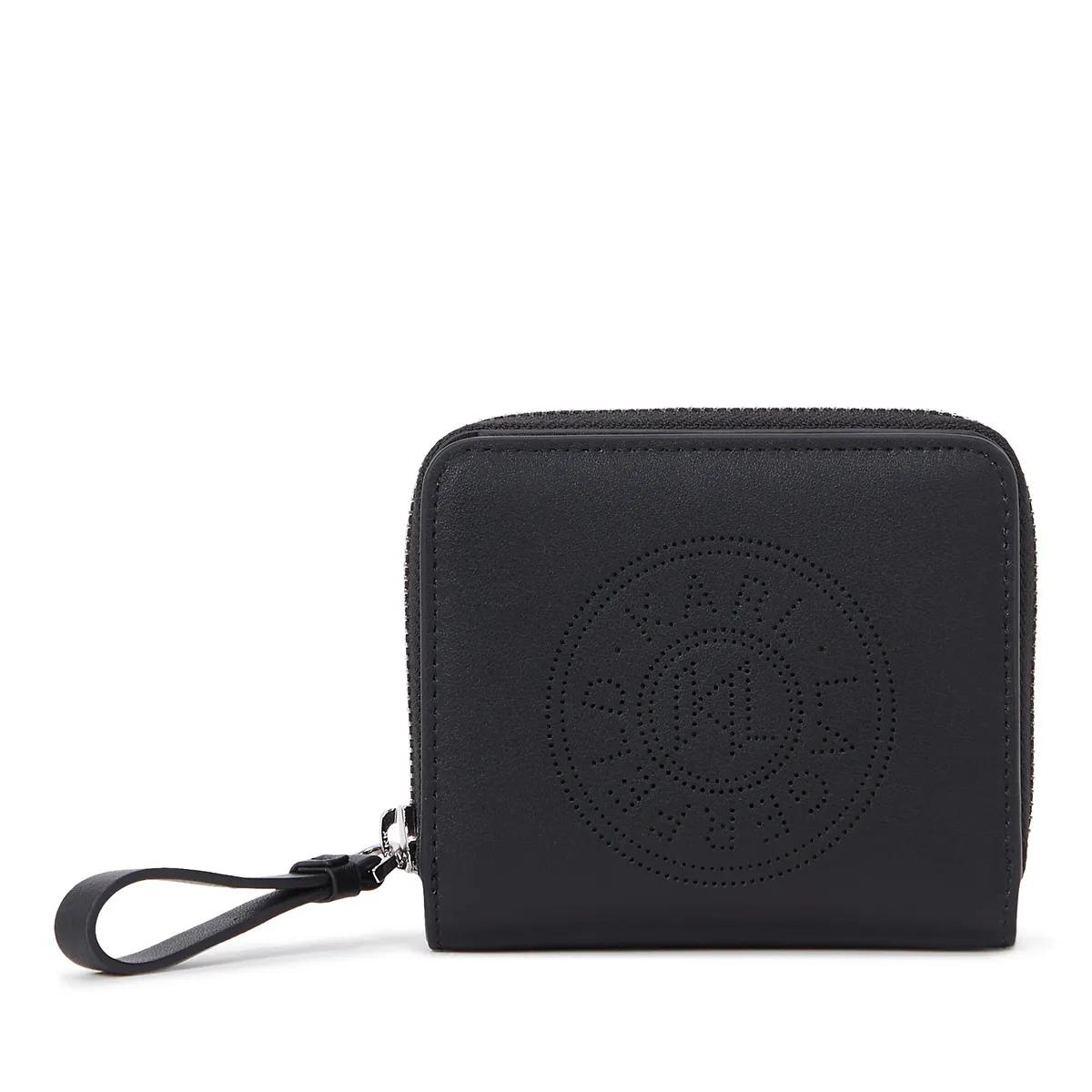 Karl Lagerfeld Portemonnaie - K/CIRCLE MITTELGROSSES FALTPORTEMONNAIE - Gr. unisize - in Schwarz - für Damen