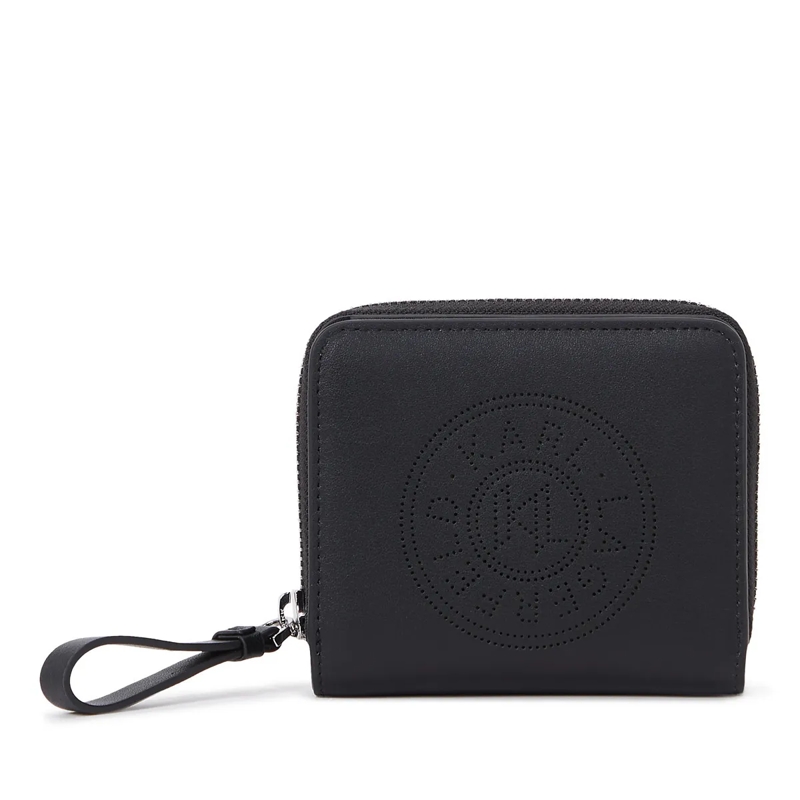 Karl Lagerfeld Geldbörse K/CIRCLE MITTELGROSSES FALTPORTEMONNAIE schwarz