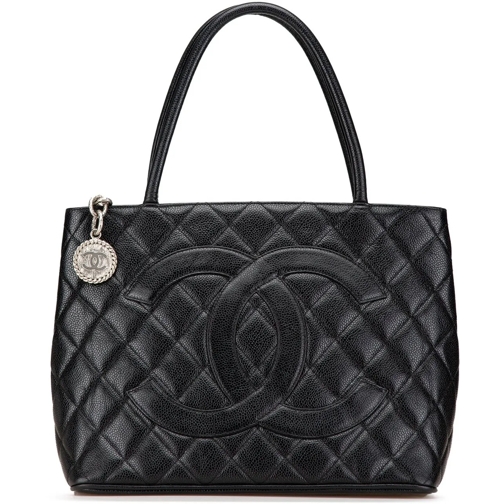Chanel Tote 2000-2002 Caviar Medallion Tote schwarz (Image 2)