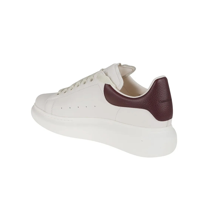 Alexander McQueen White Oversized Leather Sneakers White Sneaker