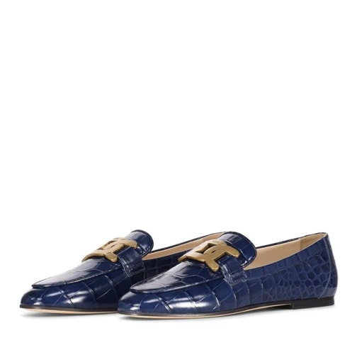 Tod's Chaussures à lacets Loafers mit Metall-Schnalle Navy