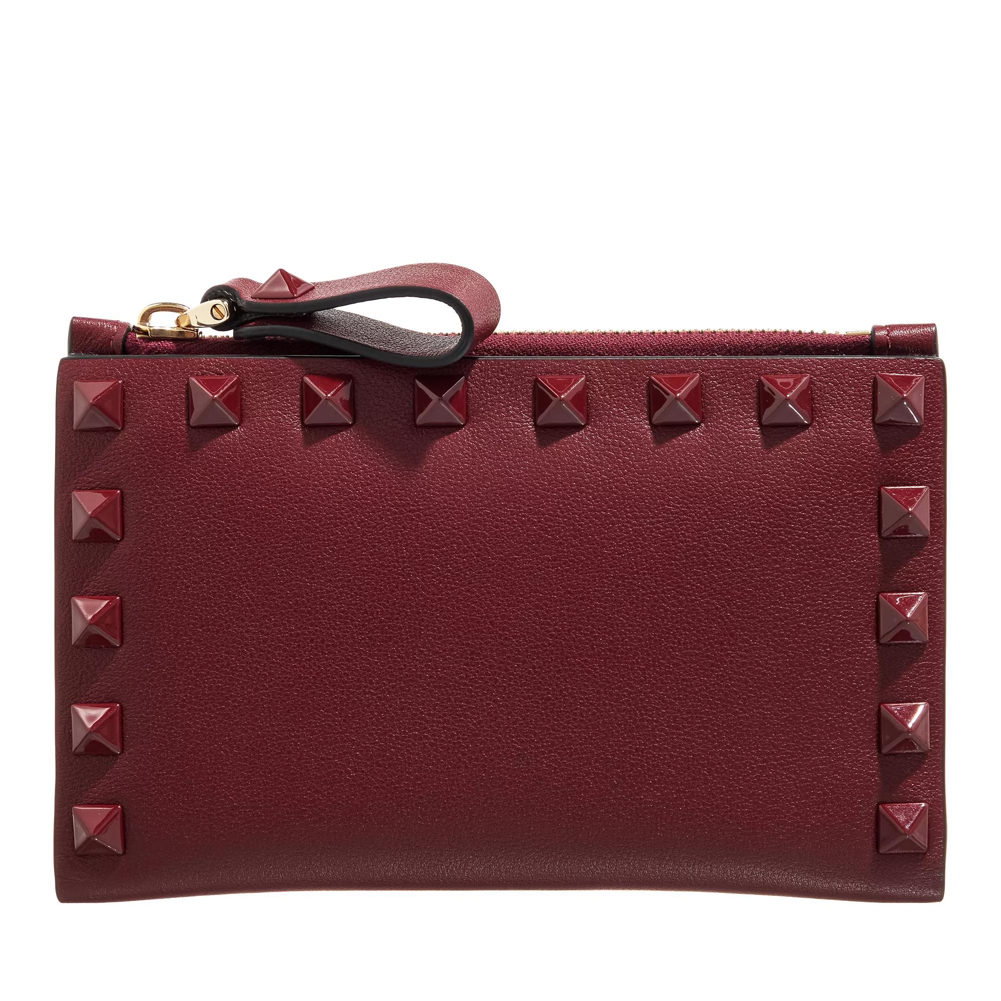 Valentino rockstud sale clutch red