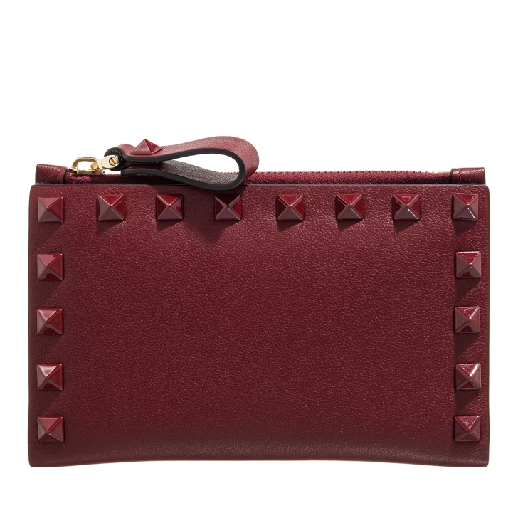 Valentino card holder red sale