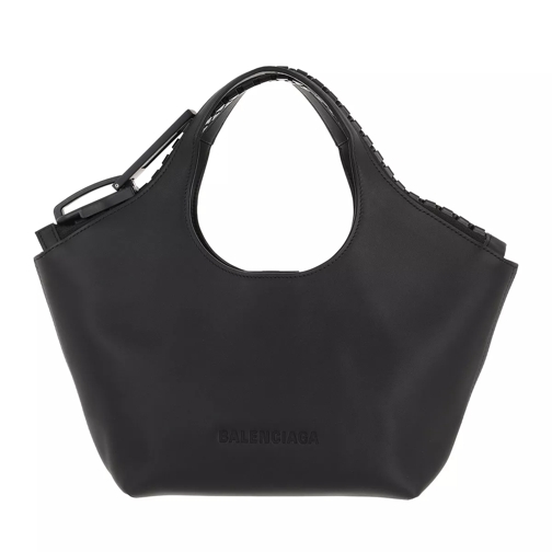 Balenciaga Megazip Top Handle Bag Leather Black Draagtas