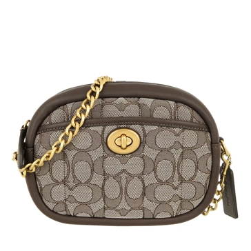 Coach monogram-jacquard Camera Bag - Brown