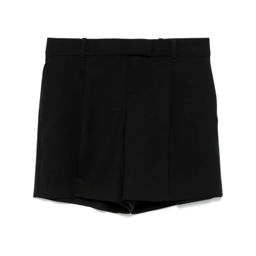 Alexander McQueen Black Pleat-Detail Shorts Black Legere Shorts