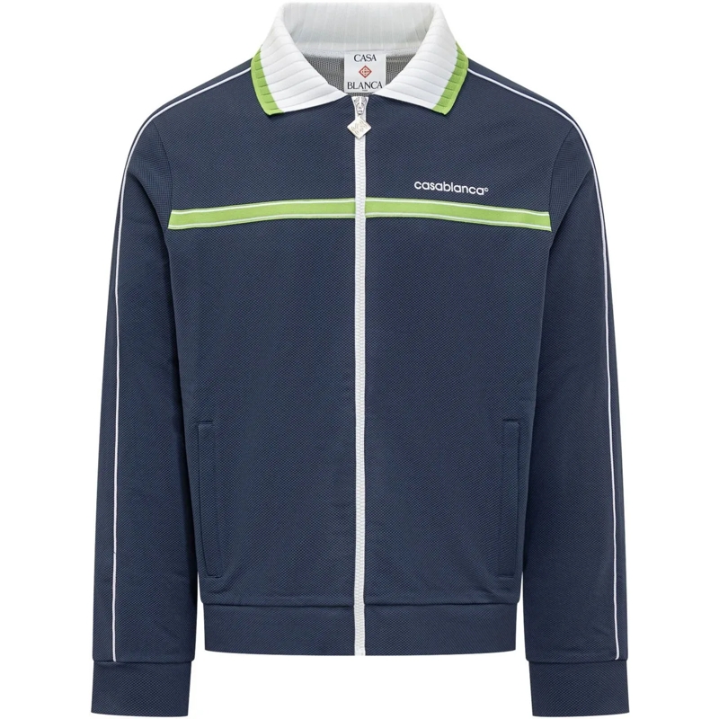 Casablanca Weste Round Track Jacket dunkelblau