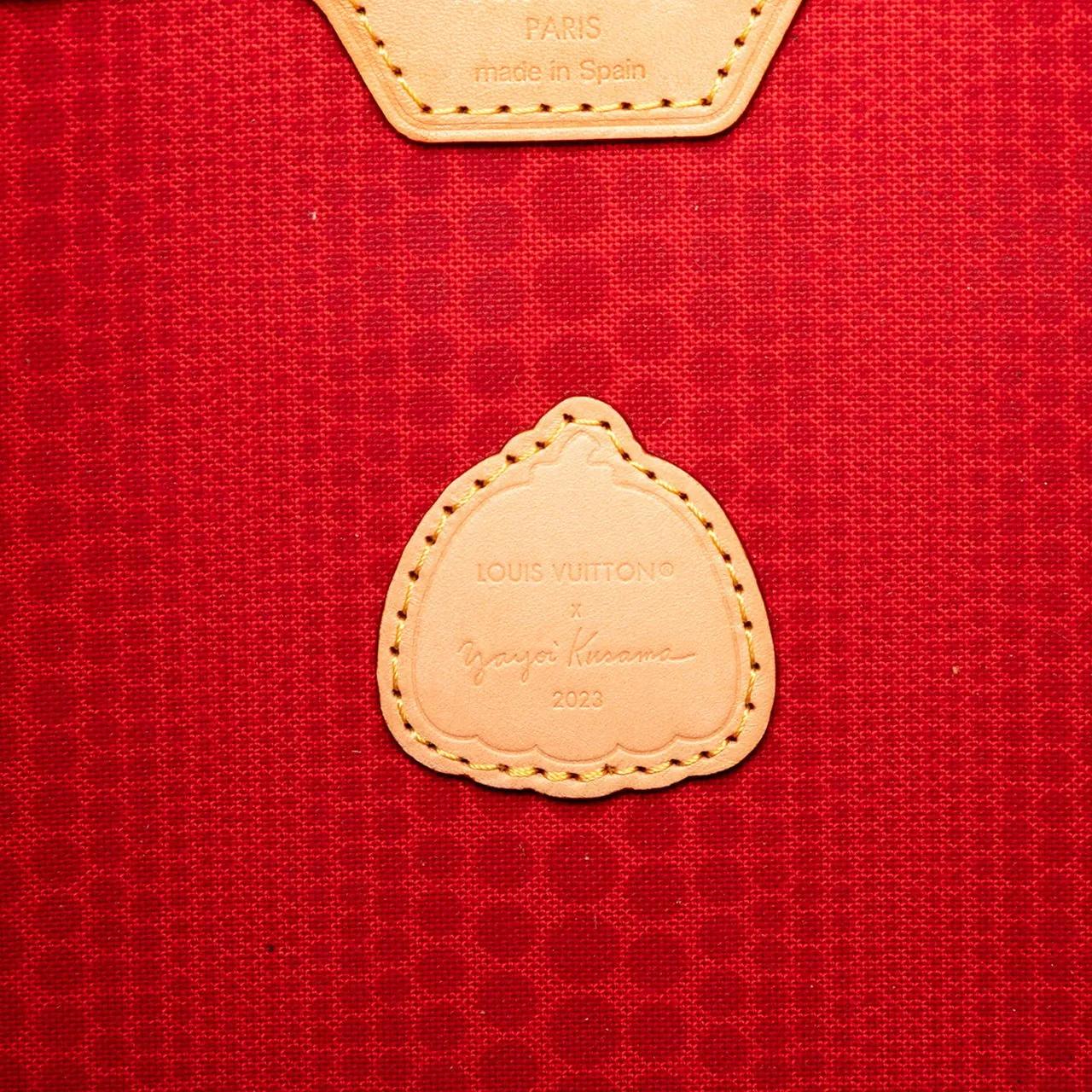 Thumbnail - Louis Vuitton Shopper - Yayoi Kusama Monogram Painted Dots Neverfull MM - Gr. unisize - in Braun - für Damen