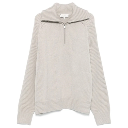 Studio Nicholson Sweatshirts Light Grey Wool Zip Sweatshirt Grey