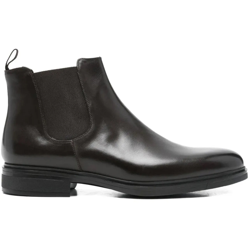 Corneliani Bottes boots brown leather braun