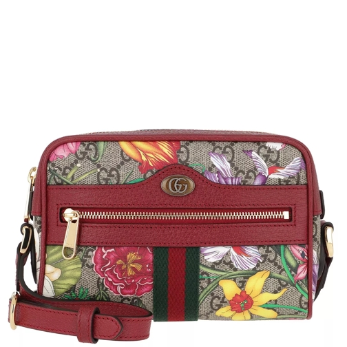 Gucci Ophidia GG Flora Mini Bag Beige/Ebony Cameratas