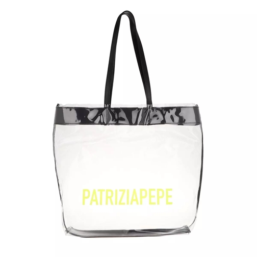 Patrizia Pepe Shopping Bag Iridescent Transparent Boodschappentas
