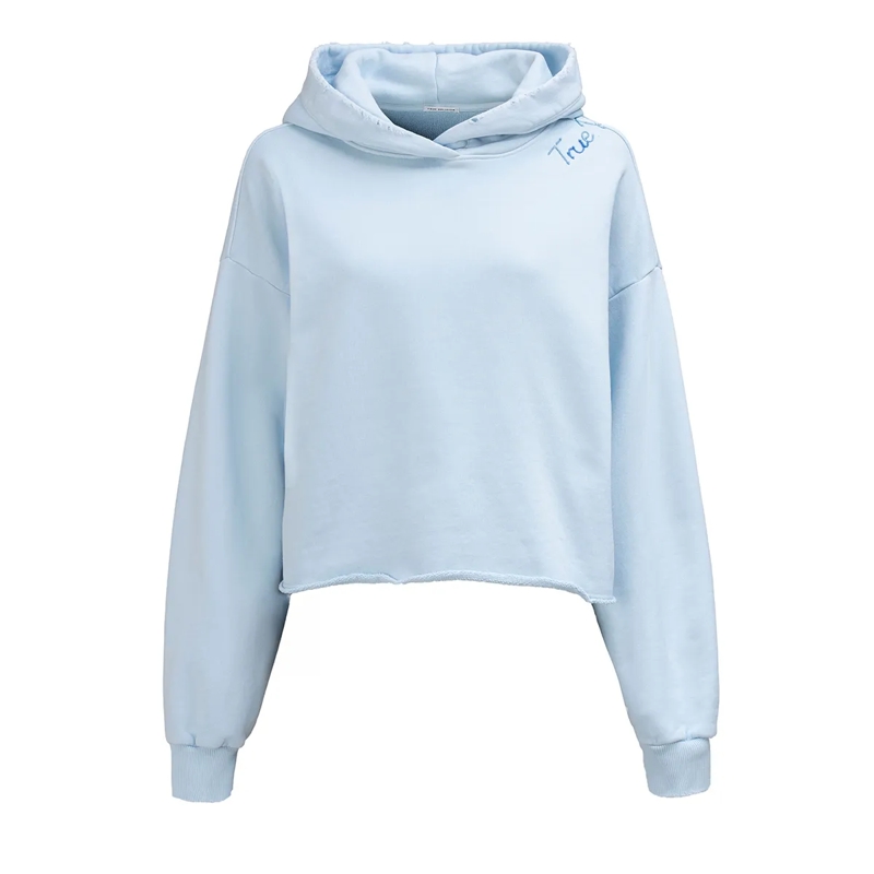 True Religion  Hoodie EMBRO hell-blau