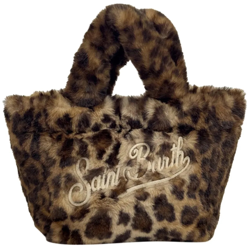Mc2 Saint Barth Tote Bags Leopard 1910 Emb mehrfarbig