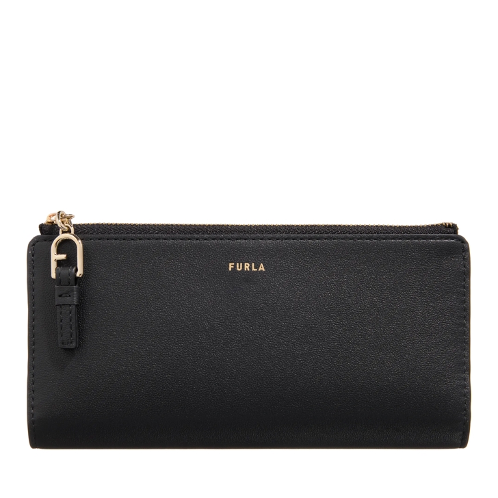 Furla Furla Nuvola Continental Bifold Nero Bi Fold Wallet