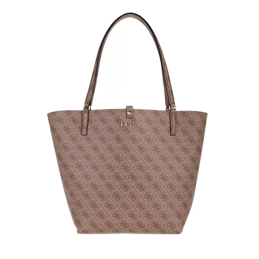 Guess Alby Toggle Tote Latte Logo Shopping Bag