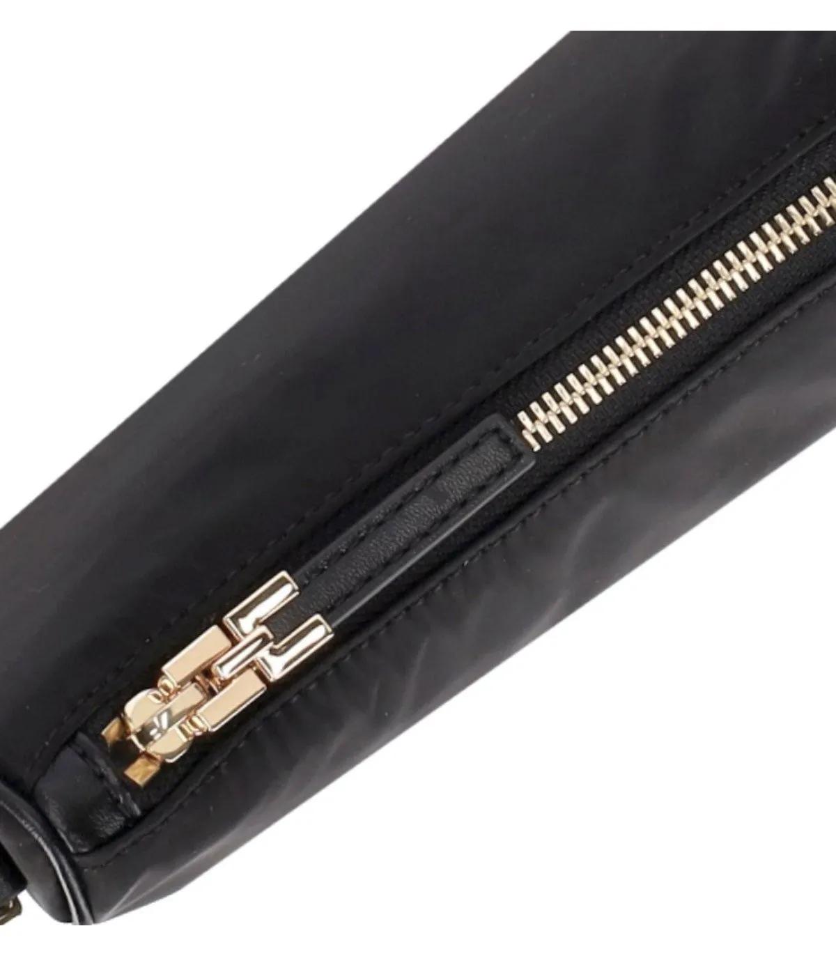 Elisabetta Franchi Shoppers SCHWARZE SCHULTERTASCHE MIT KET in zwart