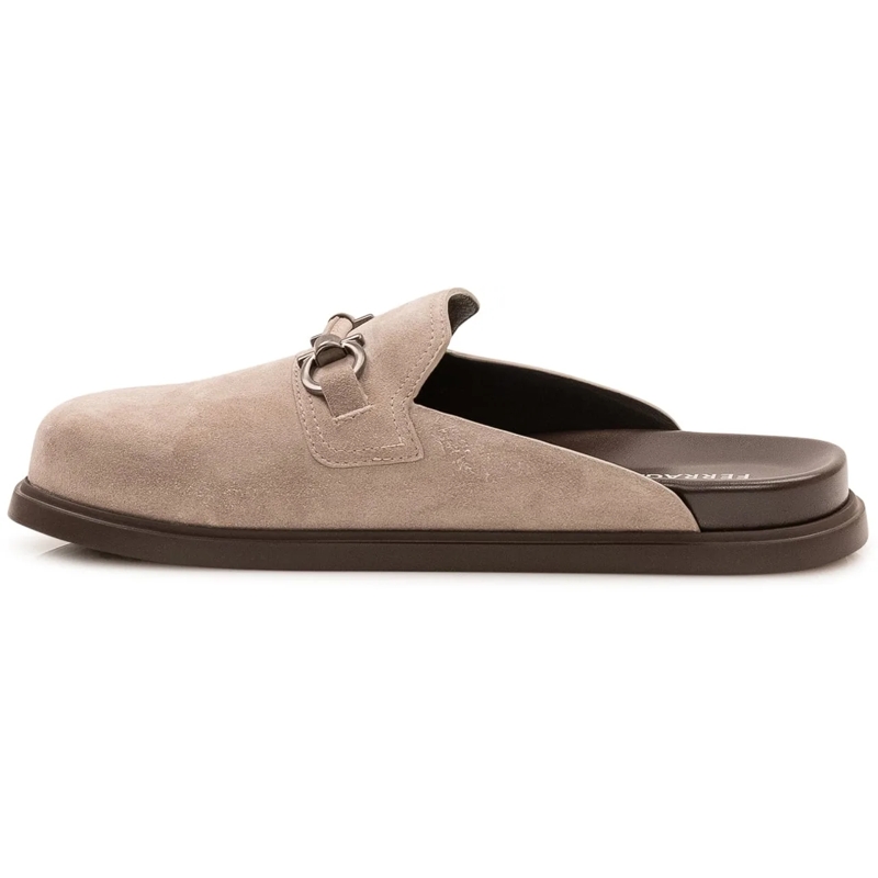 Salvatore Ferragamo Hausschuhe Sabot Santiago taupe(Image 4)