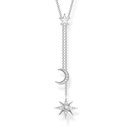 Thomas Sabo Necklace Moon Stars Silver Mittellange Halskette