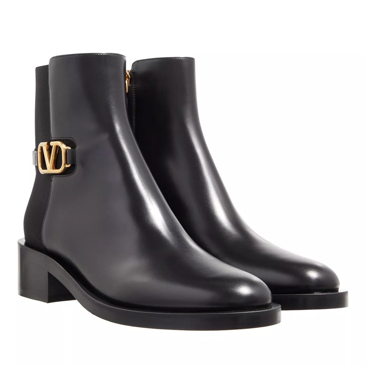 Valentino garavani discount leather ankle boots