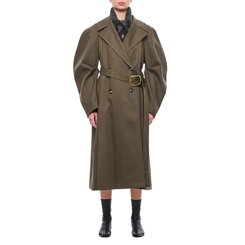 Loewe Bontjassen Cotton Treanch Coat Green