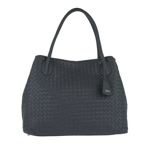 Abro Piuma Braided Shopping Bag Large dark grey Shopper