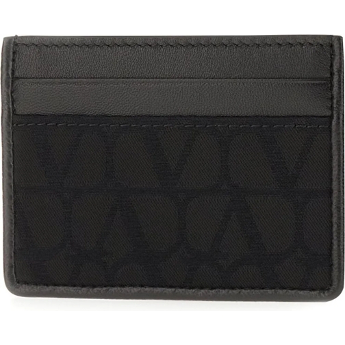 Valentino Porte-monnaie Valentino Black leather Toile Iconographe card hol schwarz (Image 2)