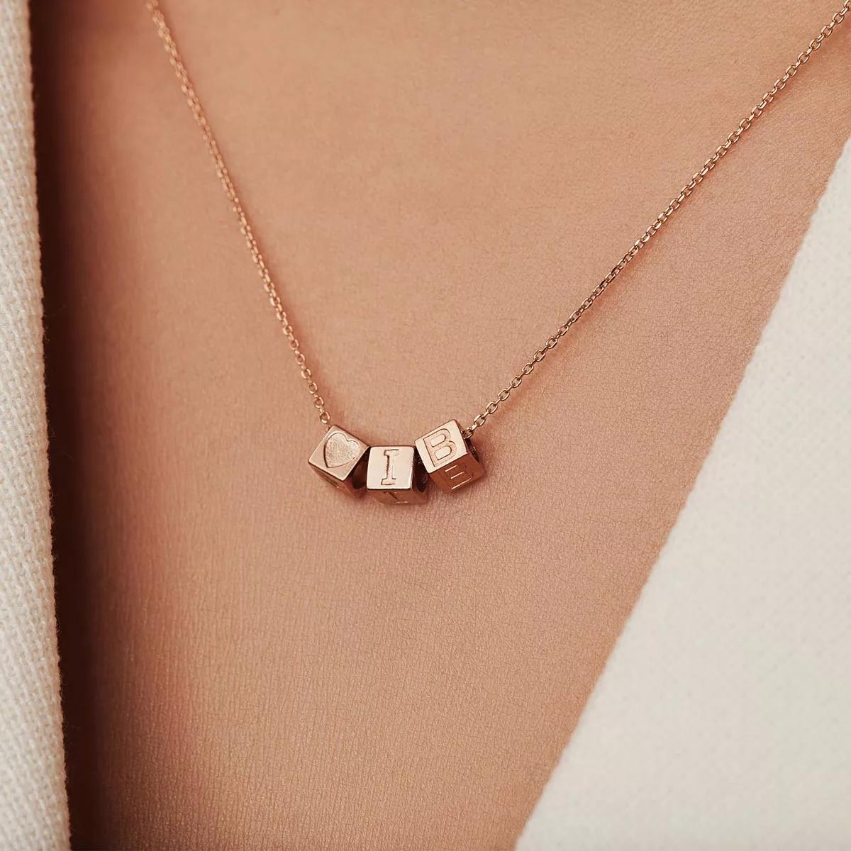 Thumbnail - Isabel Bernard Halskette - G Rose Gold La Concorde Felie 14 Karat Collier - Gr. unisize - in Quarz - für Damen