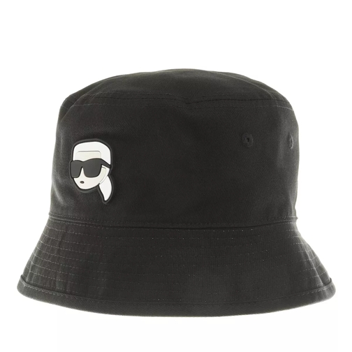 Karl Lagerfeld K/Ikonik 2.0 Revers Bucket Hat Black White Fischerhut