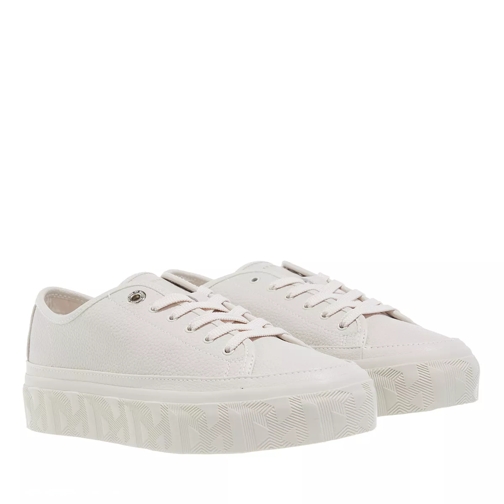 Tommy Hilfiger Essential Th Leather Sneaker Feather White Low-Top Sneaker