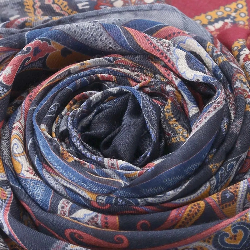 Etro Écharpe en laine Schal mit Paisley-Muster mehrfarbig(Image 2)