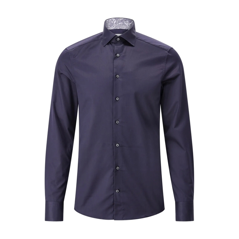 STENSTRÖMS Overhemd Slim-Fit Hemd Dunkelblau