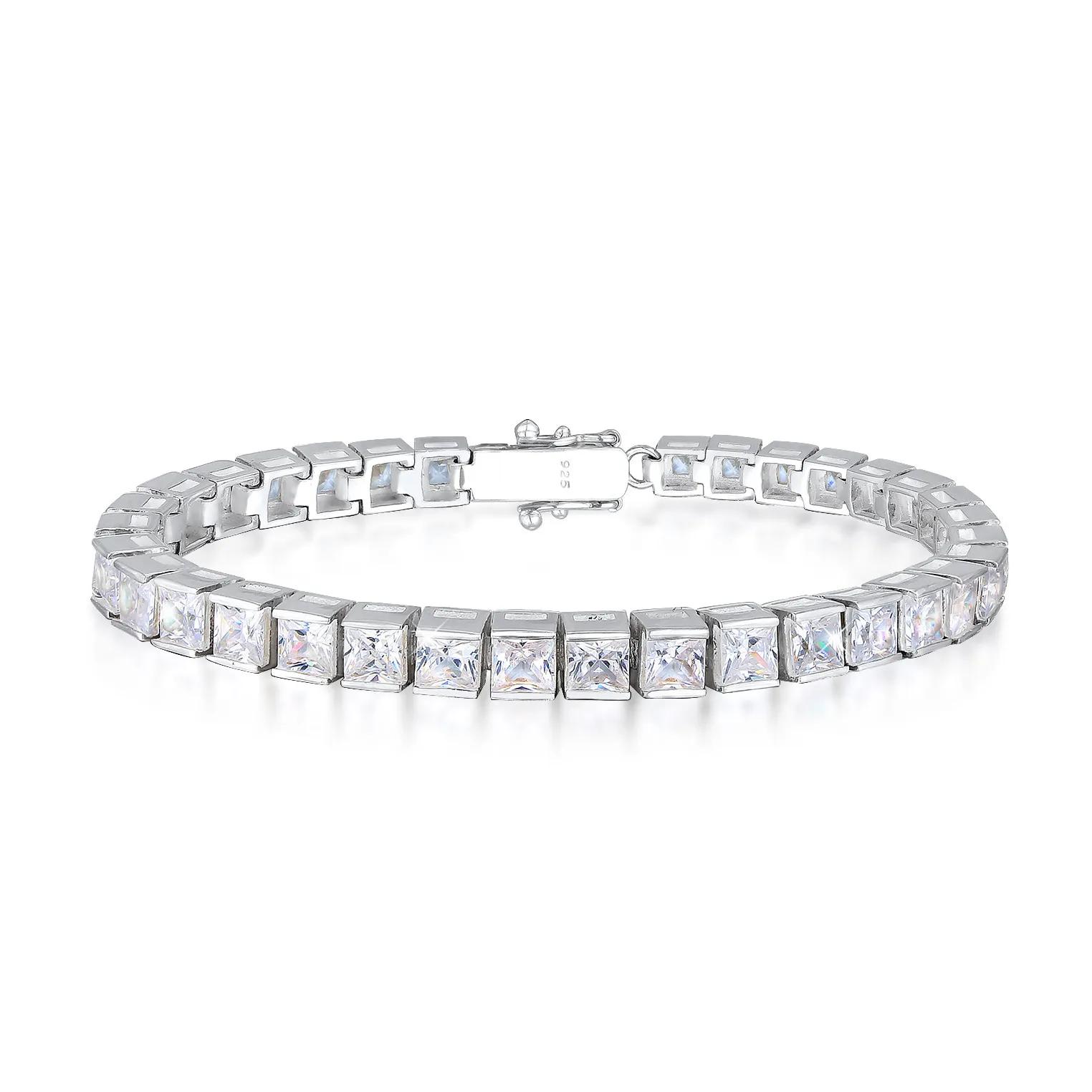 Elli Armbänder - Armband Tennisarmband Zirkonia Kristall Sparkle 92 - Gr. 17 CM - in Silber - für Damen