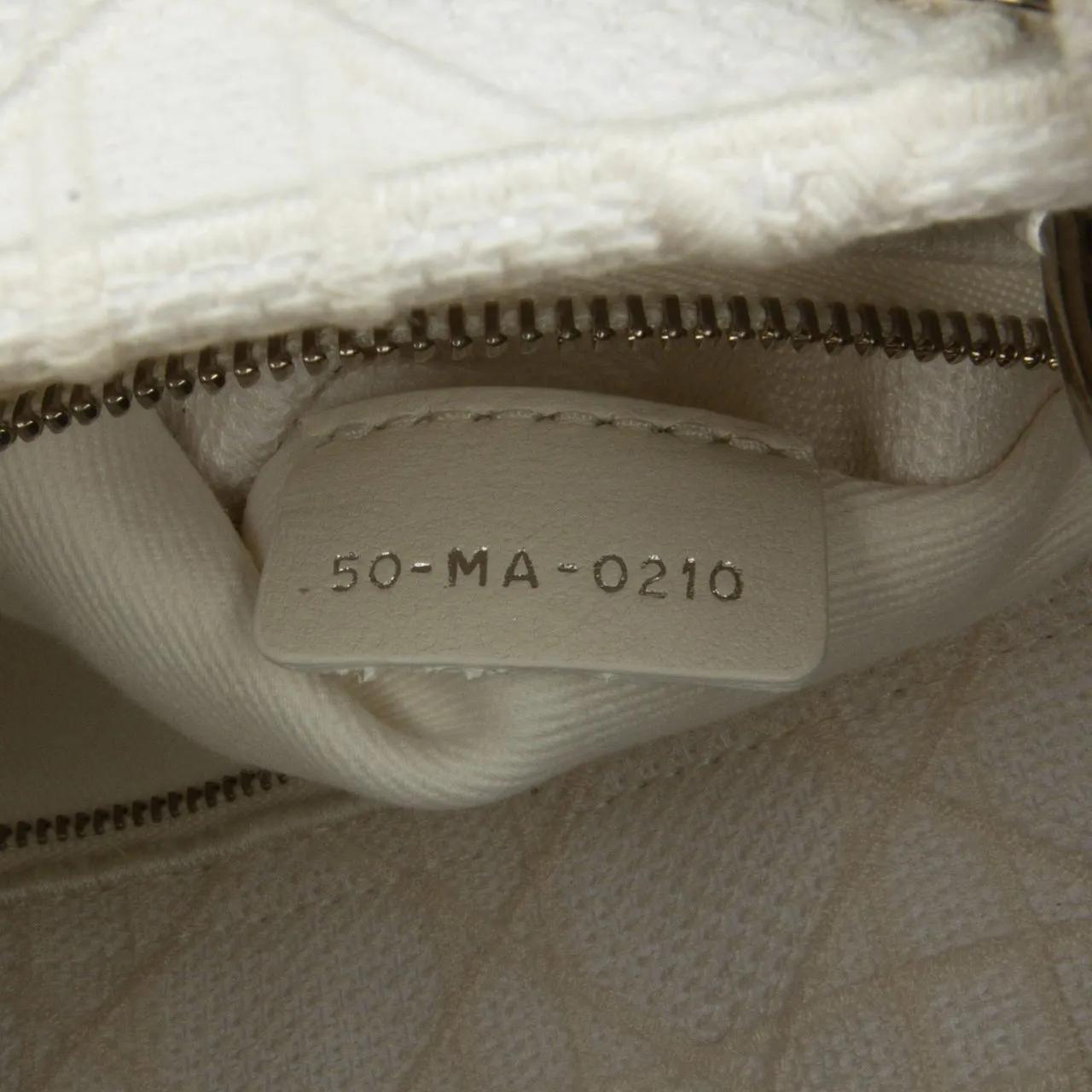 Thumbnail - Christian Dior Hobo Bags - Medium Canvas Cannage Lady D Lite - Gr. unisize - in Weiß - für Damen