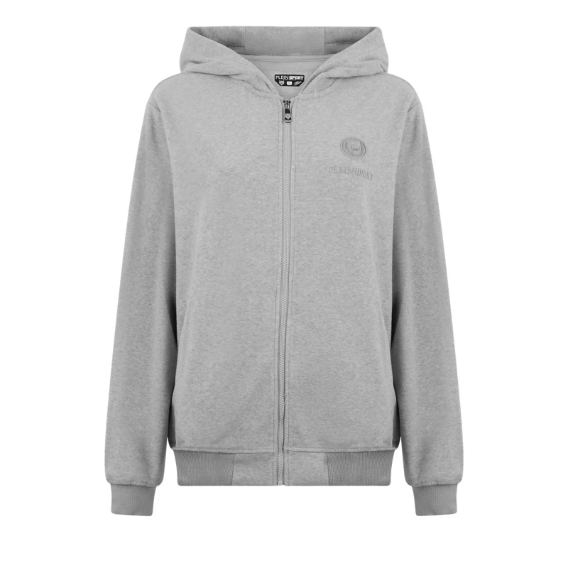 Plein Sport Sweatjacke Kapuzen-Sweatjacket hell-grau