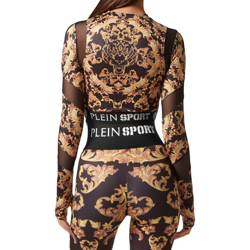 Plein Sport Top Cropped Top Baroque schwarz(Image 2)