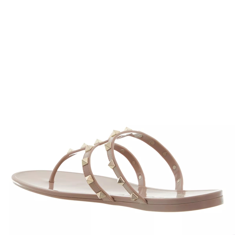 Valentino Garavani Slides Thong Summer Rockstud Poudre(Image 2)