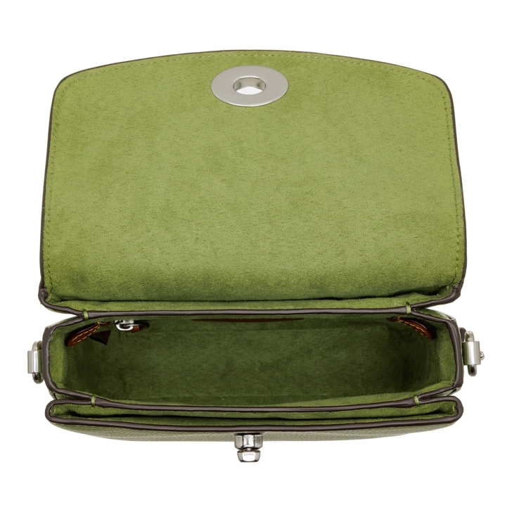 Coach Polished Pebbled Leather Cassie Crossbody 19 lh dark lime Crossbody Bag