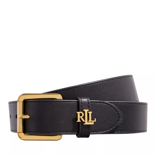 Lauren Ralph Lauren Logo Keeper Belt Medium Black Läderskärp