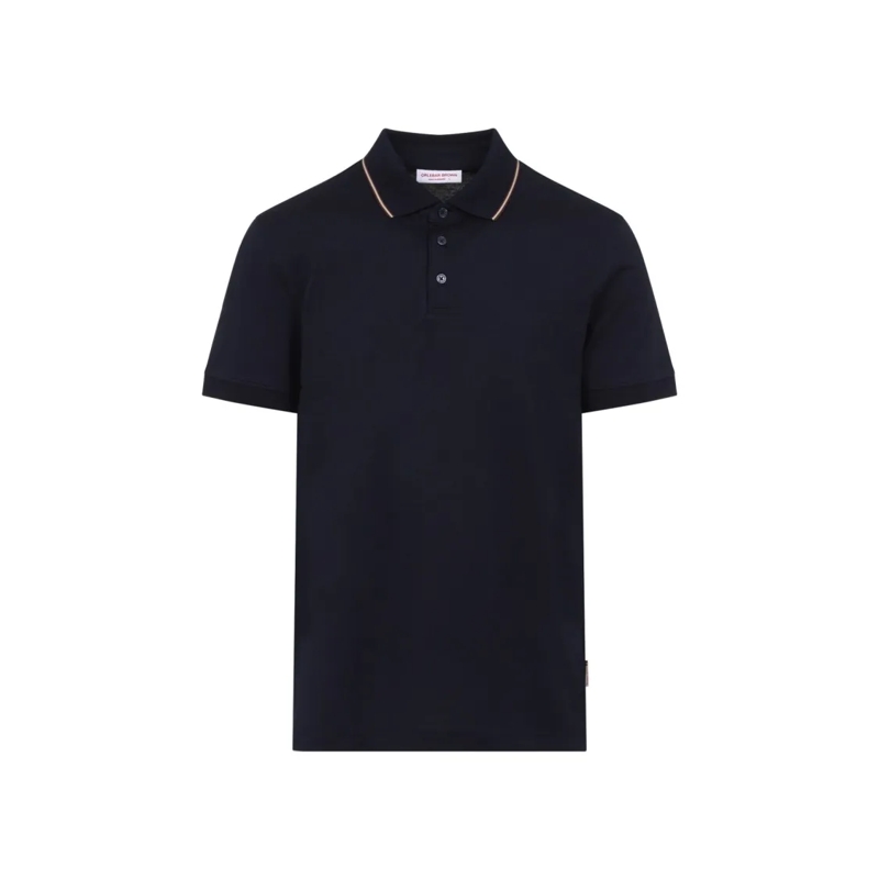 Orlebar Brown Polo Black Polo Design T-Shirt In Cotton-Lyocell Blend Black