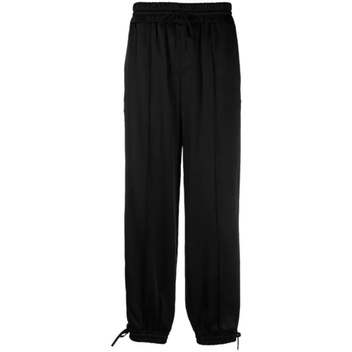 Jil Sander Black Elasticated Hem Trousers 47 Black 