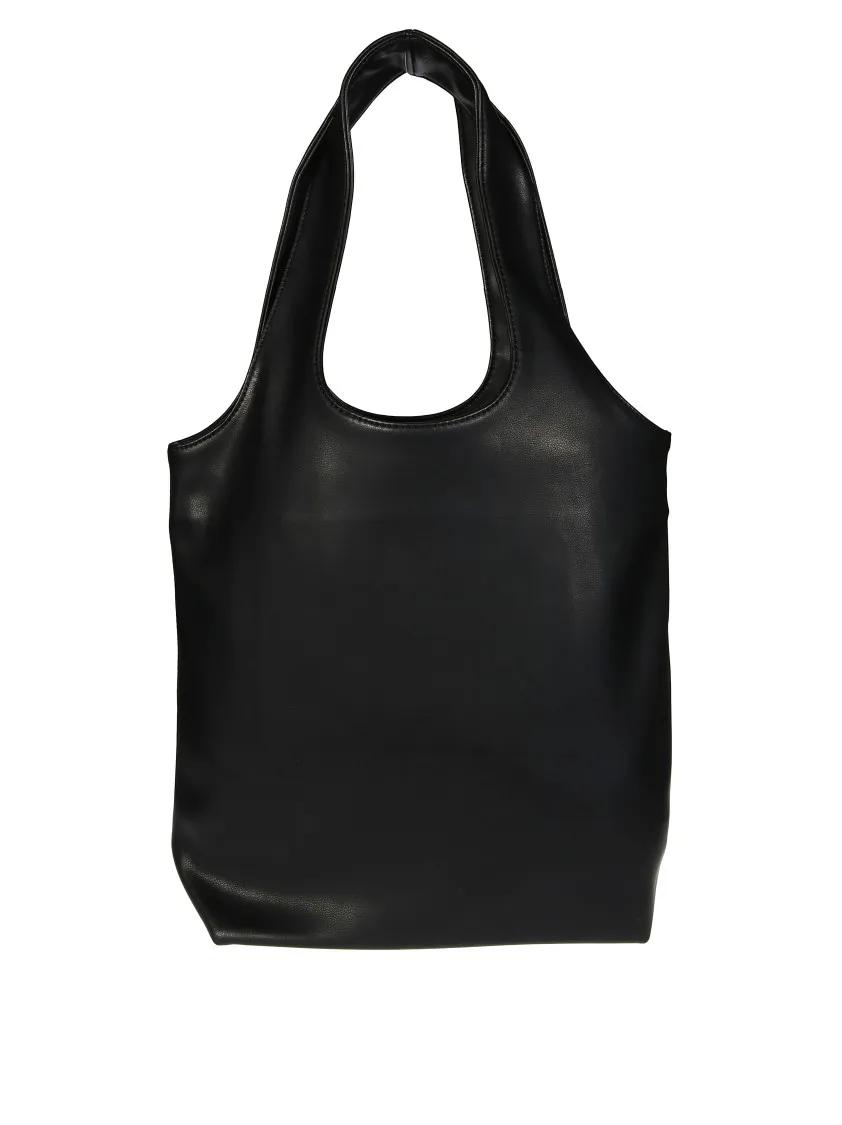 A.P.C. Shoppers & Totes Black Small Tote With Rounded Handle in zwart