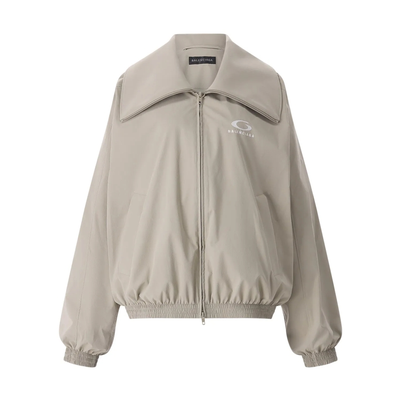 Balenciaga Übergangsjacke Übergangsjacke mit Logo braun